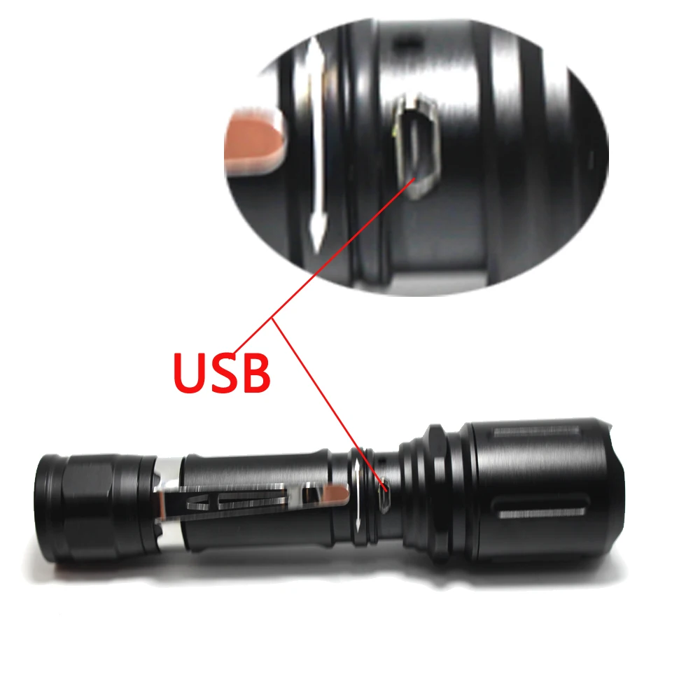 2018 Новый светодиодный фонарик USB micro Direct Charge Highlight XM L2 лампа с шариками тактический