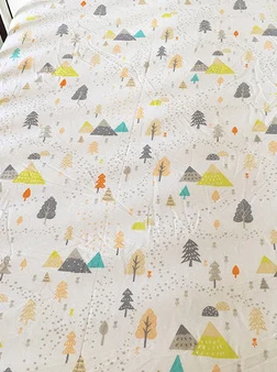 Ruyi bebe, 150x75 см, хлопок, постельное белье для новорожденных, Зебра, корона, мультяшный принт, детская кроватка, простыня, Комплект постельного белья - Цвет: Y