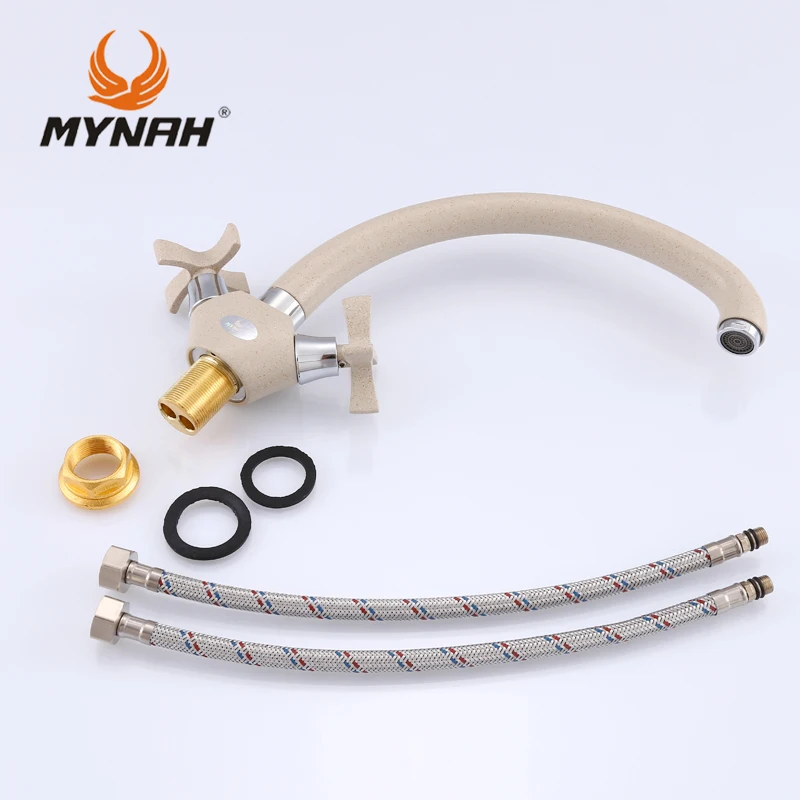 Кухонный кран MYNAH с двойной ручкой для холодной и горячей воды|kitchen tap|kitchen faucet mixerhot