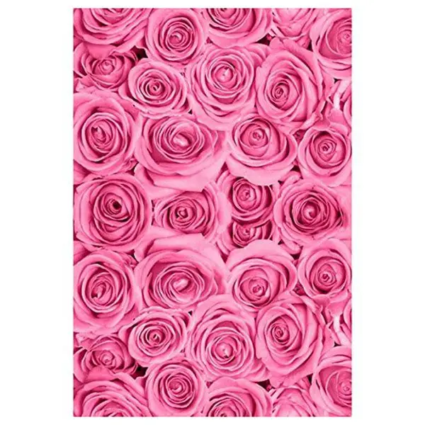 Top Deals 5x7ft Photography Backdrops Dark Pink Rose floral bushes Flower Wall newborn kids baby shower wedding studio | Электроника