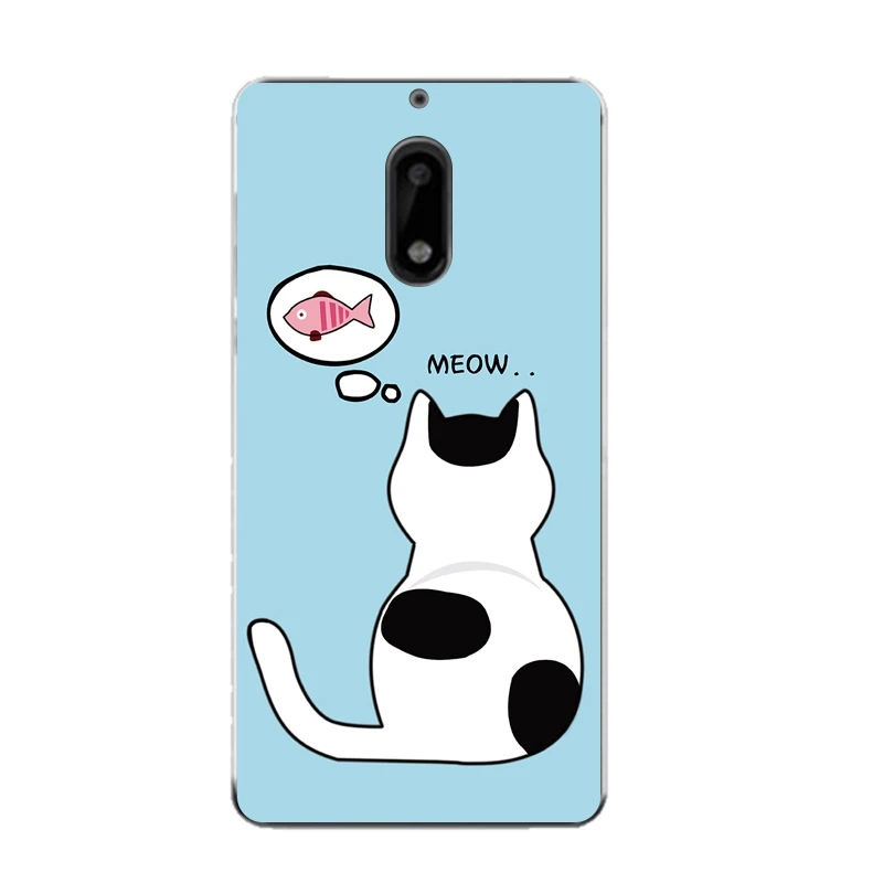 Мягкий прозрачный чехол из ТПУ с рисунком кота для Nokia3 5 6 8 N540 N640 N535 N830 Fundas Dog