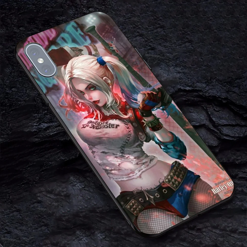 Чехол для телефона из мягкого ТПУ Harley Quin чехол iphone 7 plus 8 6 6s X XR XS MAX | Мобильные