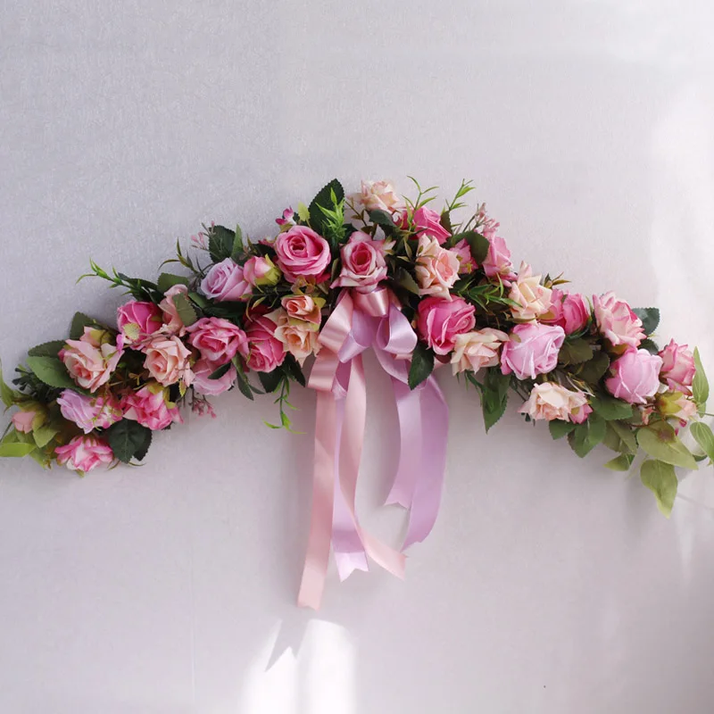 Luxury Artificial Flower Wreath Lintel Rose Peony Door Decorative Garland For Wedding Home Party Christmas Birthday Decor Floral | Дом и сад