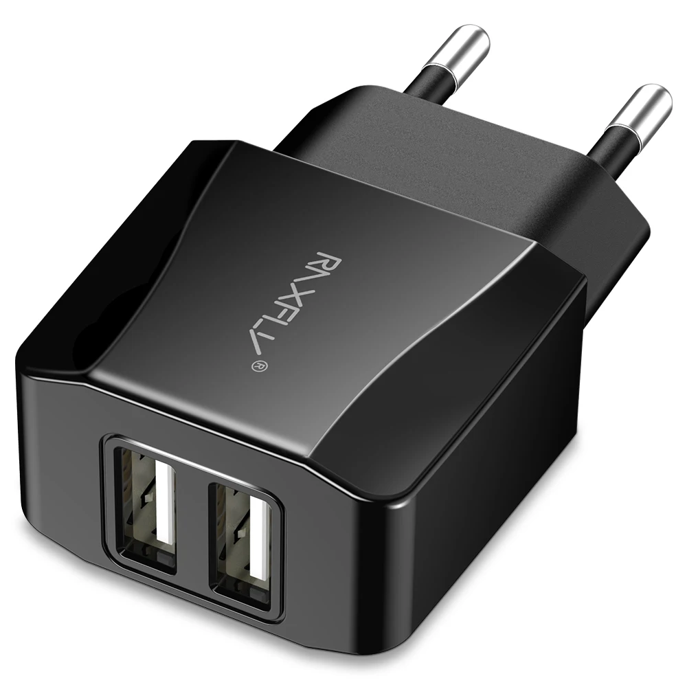 Универсальный USB телефон Зарядное устройство для iPhone samsung ЕС Plug Dual Порты 5 В/2.1A