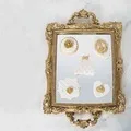 50 шт./лот 10 дюймов круглый торт картонная коробка для торта креативный Золотой Нижний Кронштейн