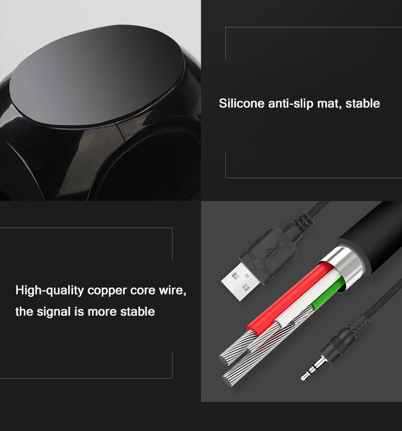 Бас USB+ AUX проводной Компьютерные колонки Пара 5 Вт* 2 высокой Мощность колонки для ноутбука, настольного компьютера, телефона Портативный мультимедийных динамиков