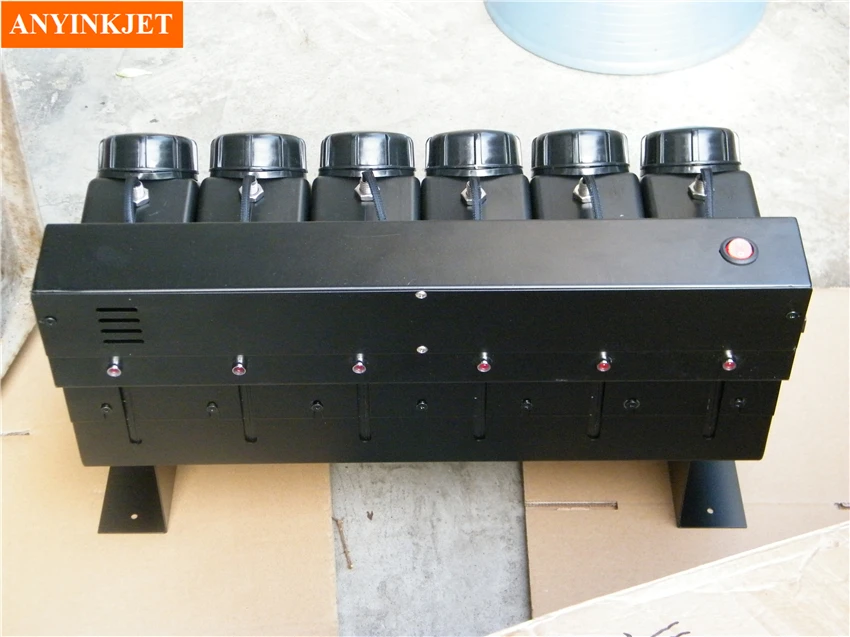 6 color UV bulk ink system with sensor without cartridge for Flat UV ink printer (not need cartridge)