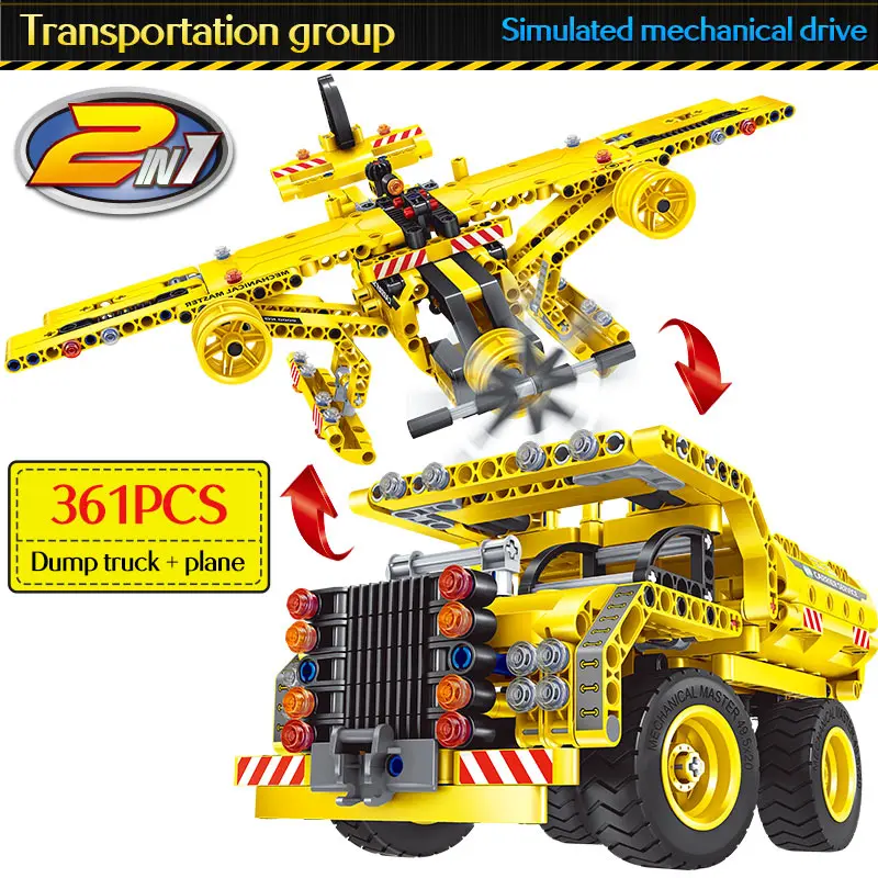 

City Construction Engineering Vehicles Model Building Blocks City Excavator DIY Bricks Kids Toys High-tech Series