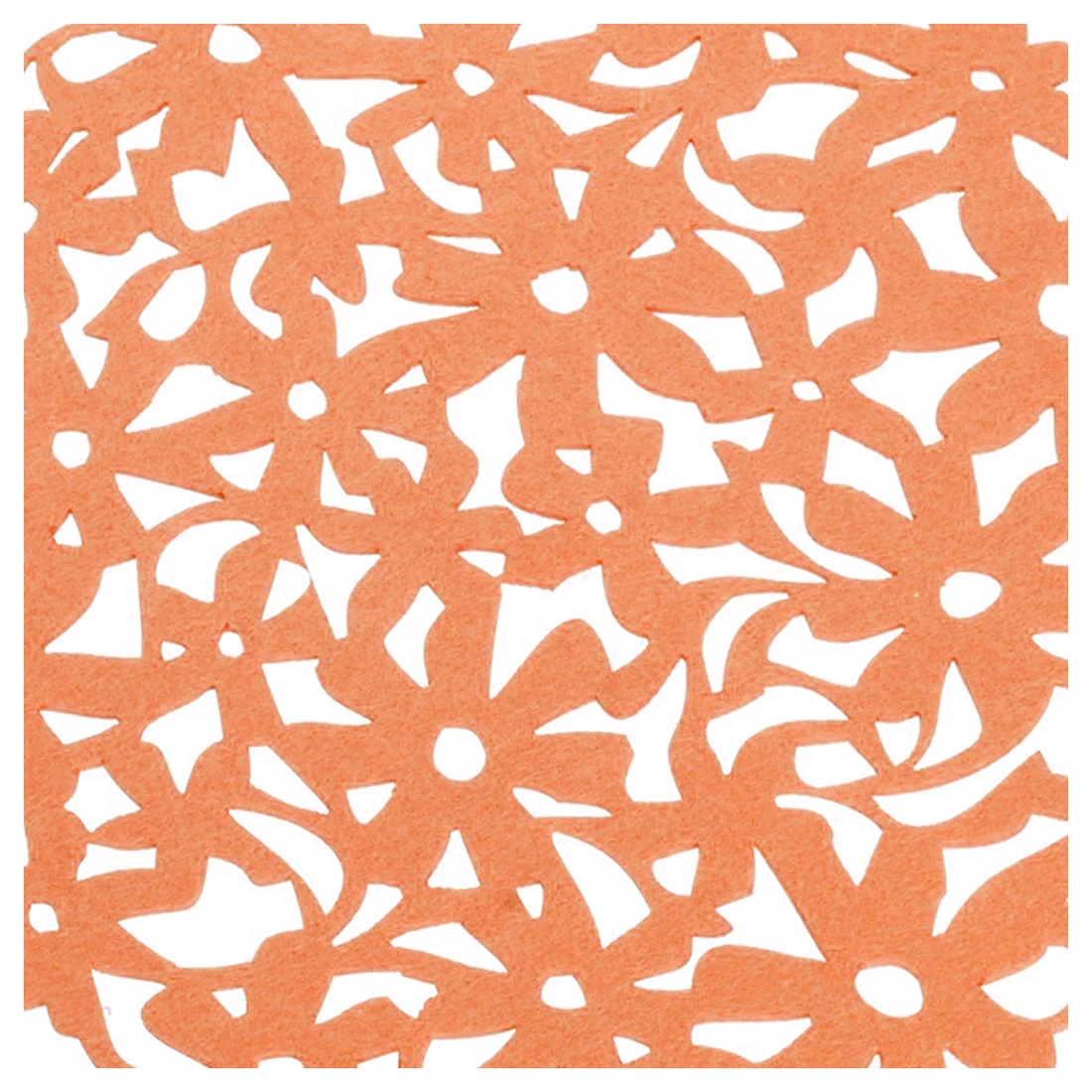 Круглые с цветами лазерной резки фетровые подстилки-салфетки для кухонного