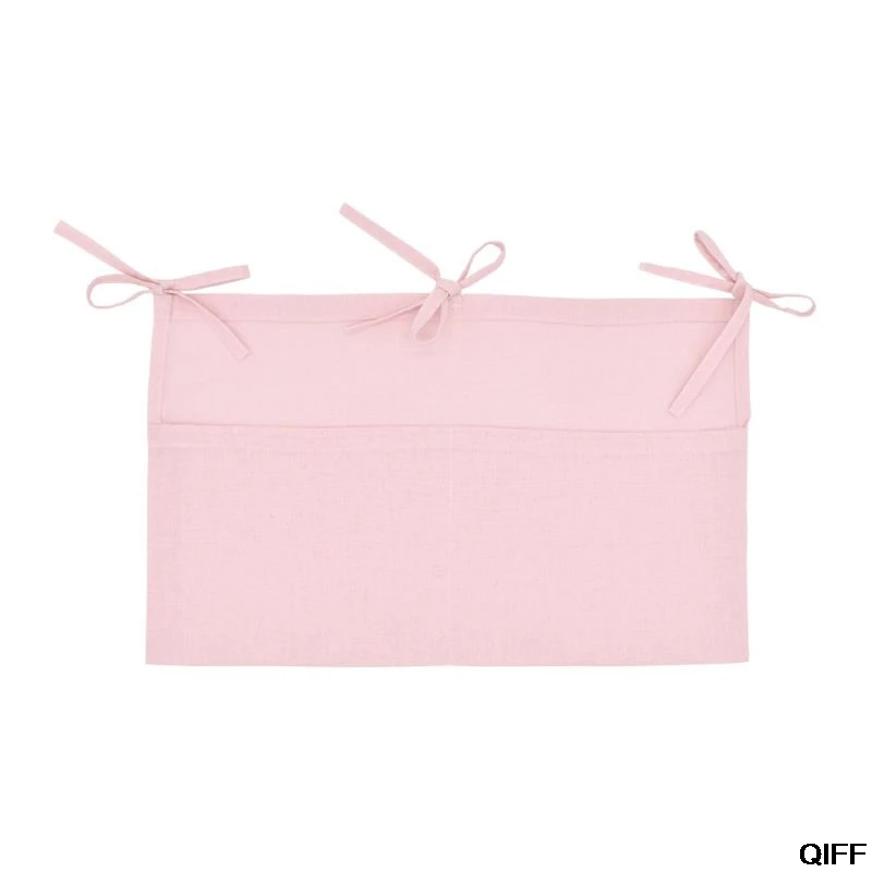 Baby Crib Organizer Bed Hanging Storage Bag For Baby Essentials Multi-Purpose Baby Bed Organizer Hanging Diaper Toys Tissue