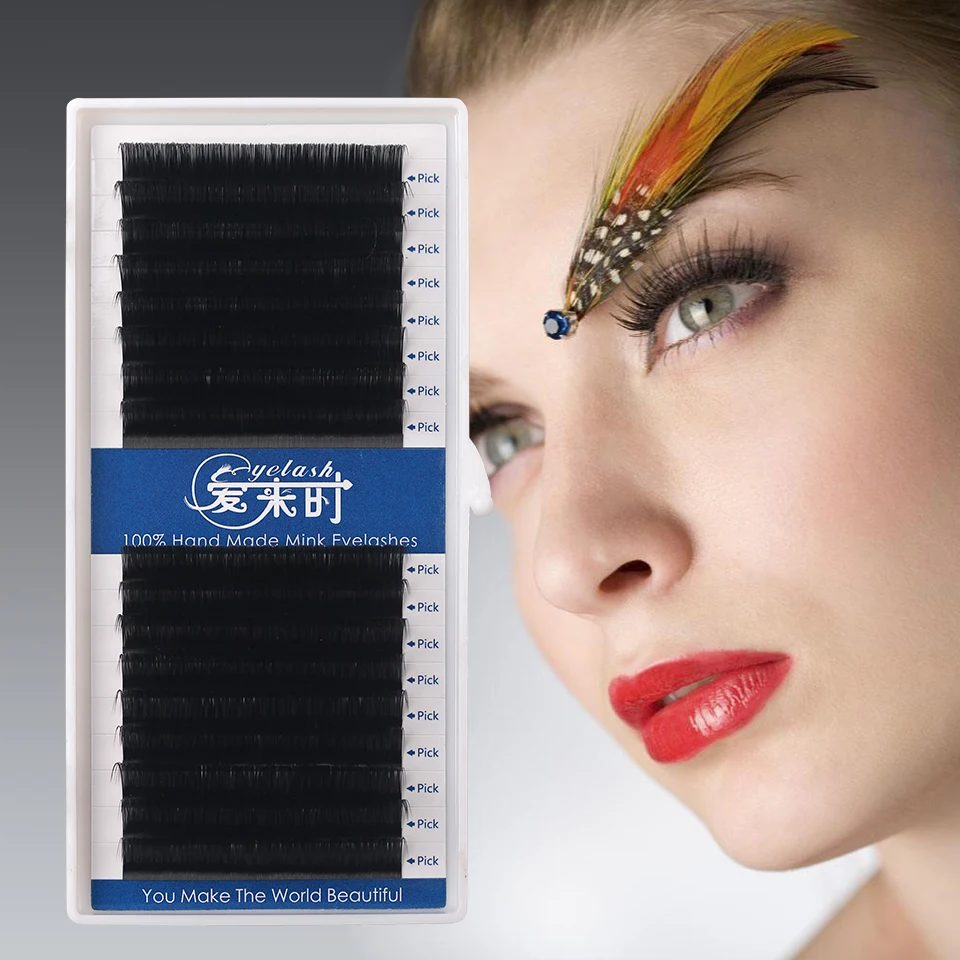 

3D Eyelash Extension 0.03-0.25 Thickness Individual Eyelash Extension Korea Silk Volume Eyelashes 16 Rows Eye Lashes Make Up