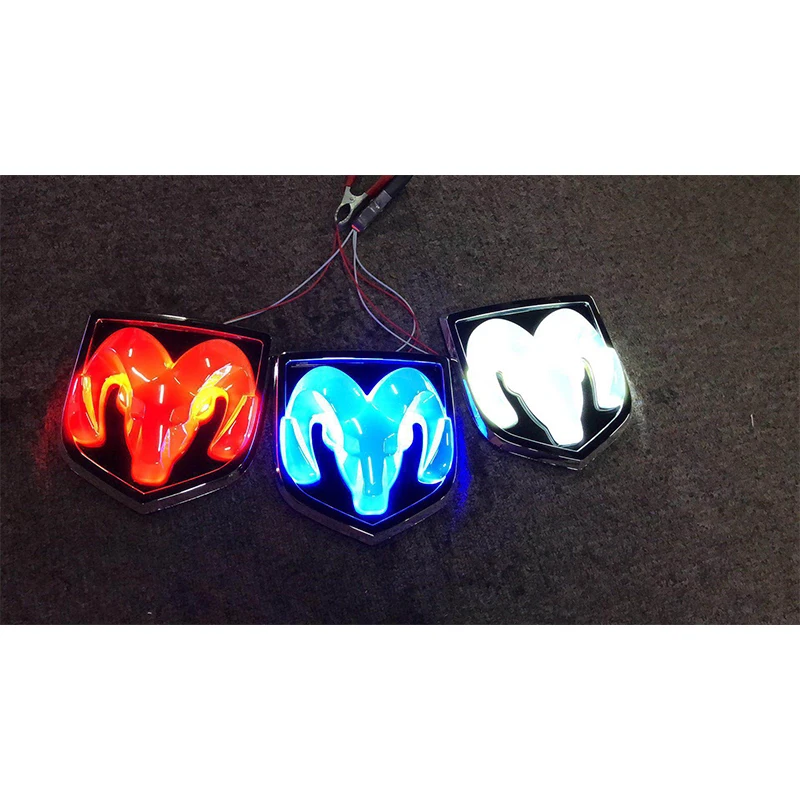 Грузовик задний фонарь до Bowtie Глянец черный/хром светодиодный R/B/W LED Эмблема