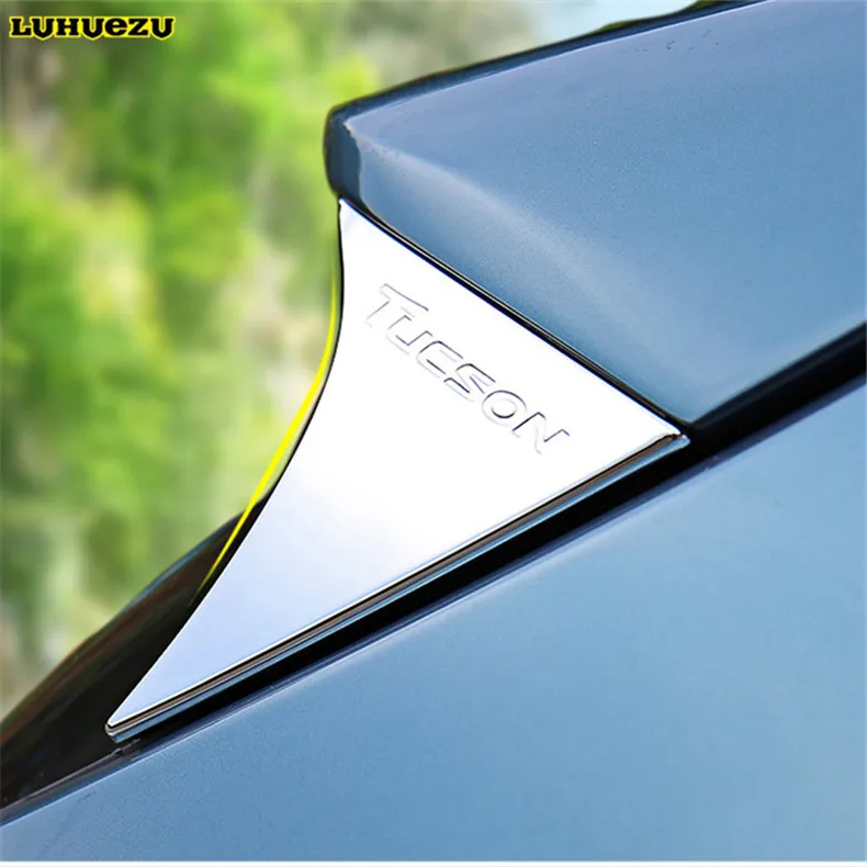 Luhuezu хромированный задний спойлер Накладка для аксессуары Hyundai Tucson 2015 2016 2017|trim