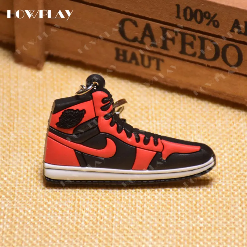 AJ1-026 HowPlay мини кроссовки брелки jordan 1 сумка очарование Баскетбольная обувь модельный брелок AJ1 подвеска на рюкзак держатель для ключей креативные подарки - Цвет: AJ1-026
