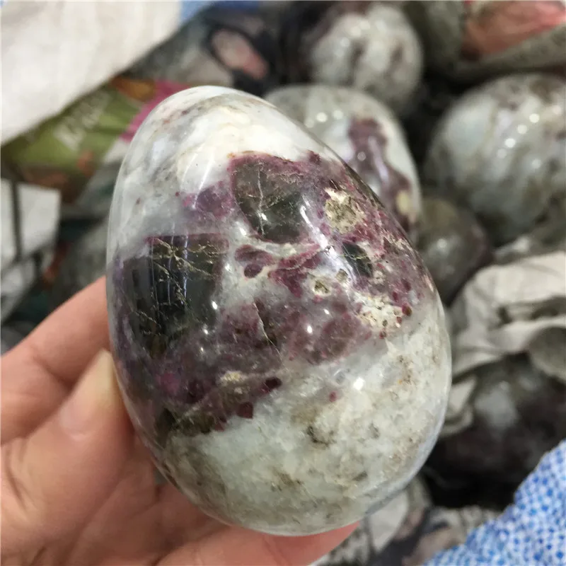 Природный красный турмалин кристалл яйцо драгоценный камень массаж Йони для