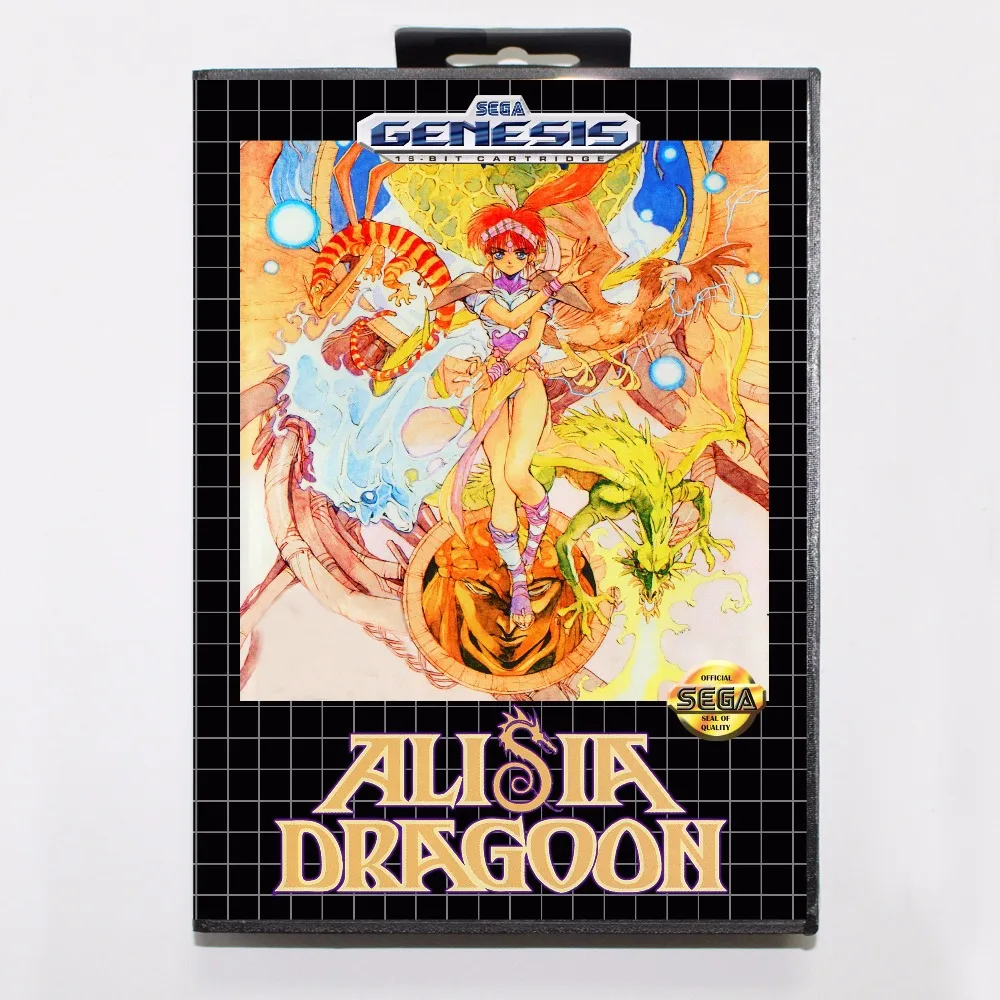 Игровой картридж Alisia Dragoon 16 бит игровая карта MD с розничной коробкой для Sega Mega Drive