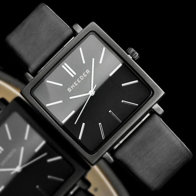 2019 Sport Watches Fashion Clock women's watch reloj hombre hodinky Ladies square Leather relogio masculino 881 | Наручные часы