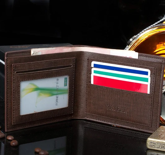 Лидер продаж модные новые мужские кошельки брендовые качественные лакированные