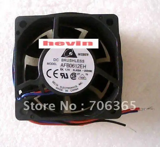 3-проводной Бесщеточный Охлаждающий вентилятор постоянного тока Delta 6025 AFB0612EH 12В