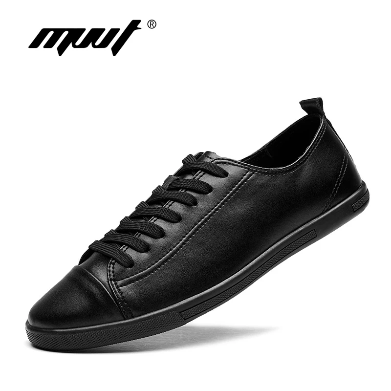 Perfect Design Fashion Men Casual Shoes Genuine Leather Classic Comfortable Soft Black White Zapatos Hombre | Обувь