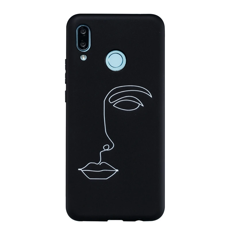 Для huawei Nova 3i чехол мягкий художественные абстрактные линии силиконовый для