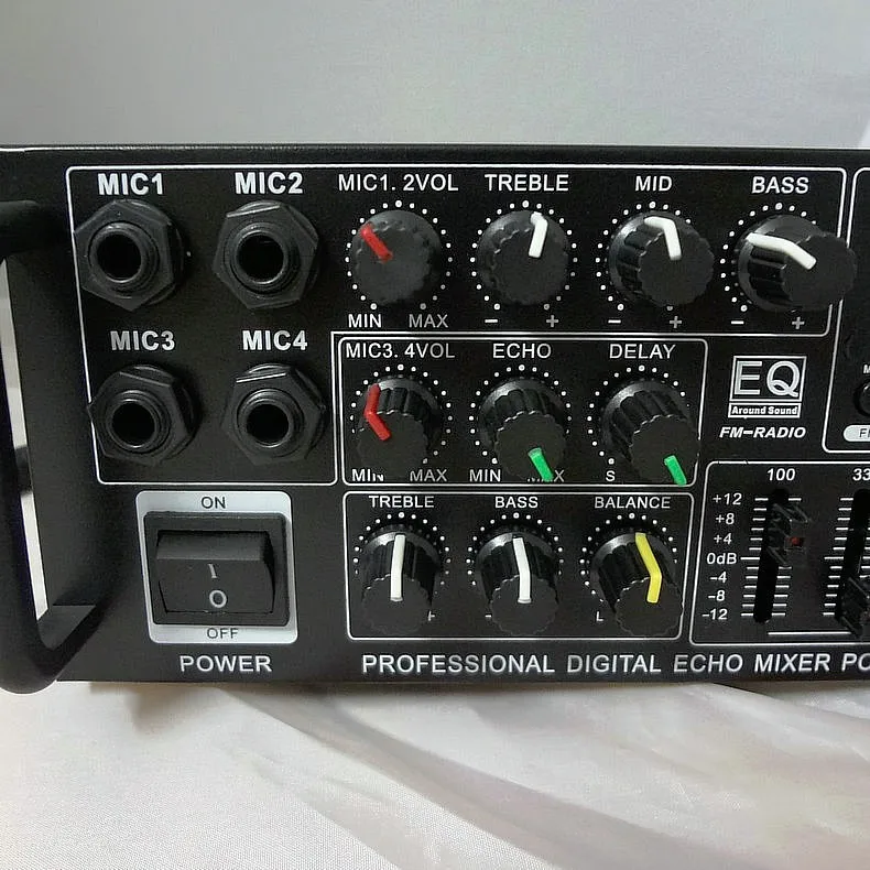 220 V-240 V 200W+ 200W SUNBUCK AV-MP326C Профессиональная Цифровая Эхо-смеситель усилитель домашний караоке усилитель с EQ выравнивания
