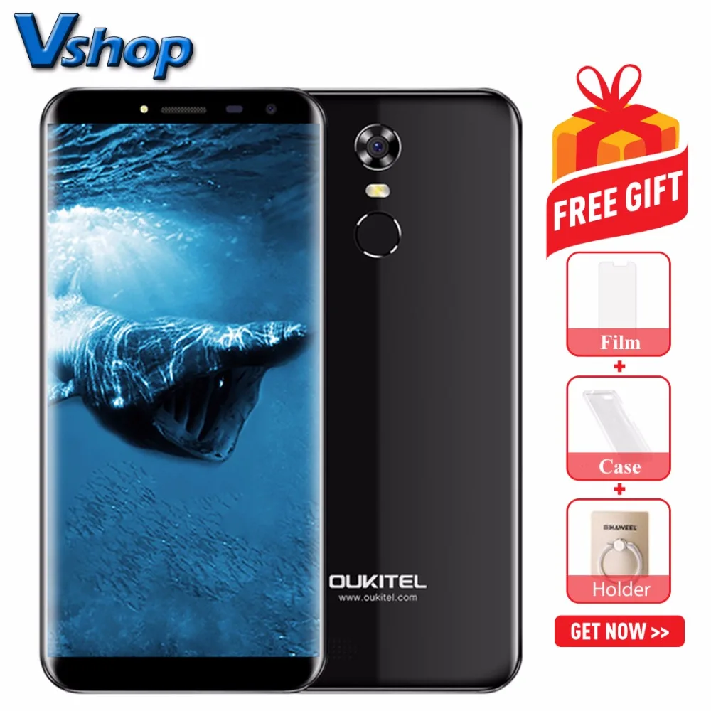 Оригинальный OUKITEL C8 3g WCDMA мобильного телефона Android 7 0 2 GB + 16 Гб 4 ядра смартфон 5