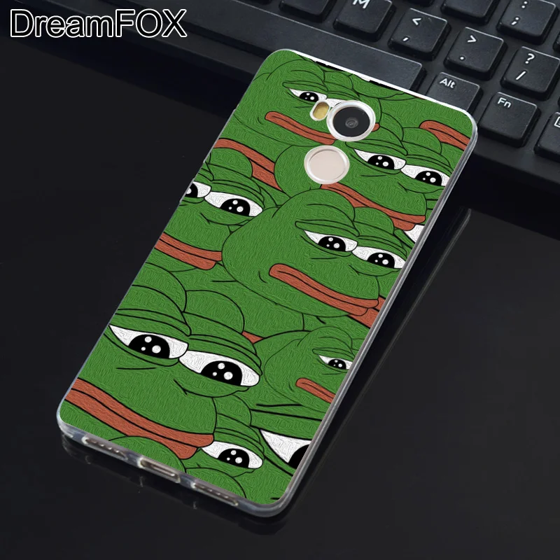 DREAMFOX M276 Pepe Memes Sad Frog Мягкий ТПУ силиконовый чехол для Xiaomi Redmi Note 3 4 4X5 5A 6 7 Pro Global |