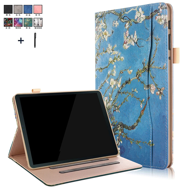 Кожаный чехол книжка с рамкой для Samsung Galaxy Tab A A2 2018 10 5 SM T590 T595 T597 держатель карт
