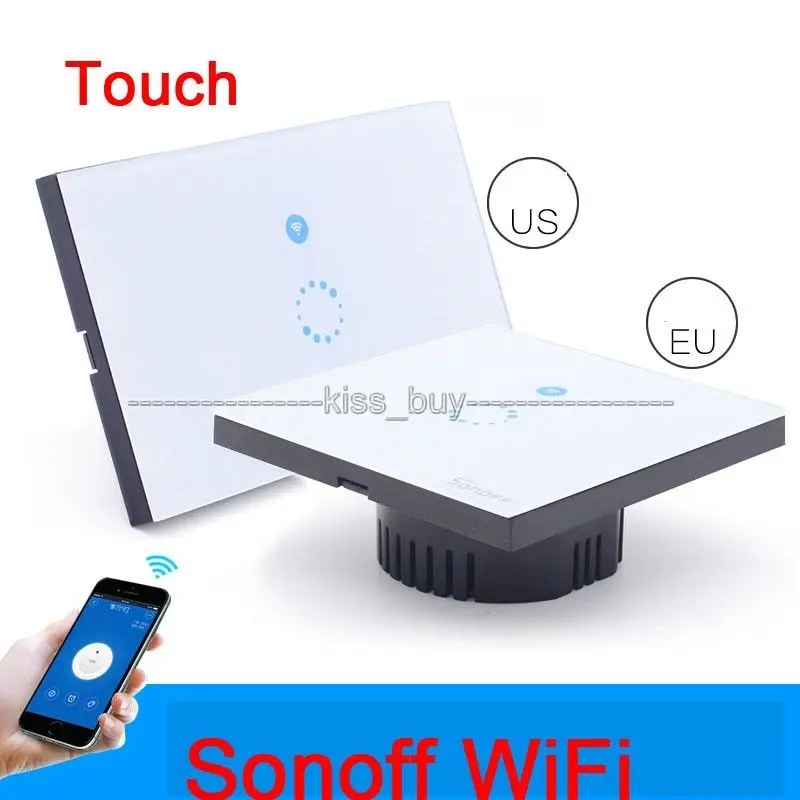 Беспроводное настенное Сенсорное светодиодное освещение Sonoff с поддержкой Wi-Fi