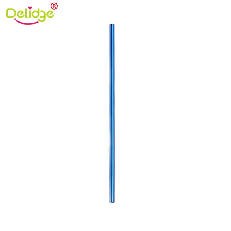 B5312 Delidge 304 соломинки из нержавеющей стали DIY чайные, кофейные инструменты многоразовые фильтры прямая изогнутая металлическая соломинка вечерние аксессуары для барной посуды - Цвет: B5312