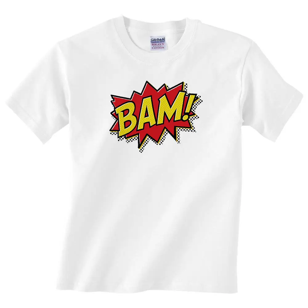 Детский BAM! Футболка для детей мальчиков или девочек Классическая футболка в
