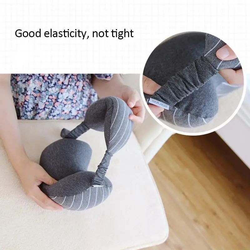 Travel Eye mask And Neck Pillow set office lunch break cotton U-shaped shading goggles travel accessories U1 | Красота и здоровье