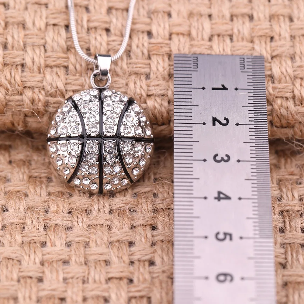 Цепочка с подвеской в виде баскетбольного мяча одностороннее ожерелье