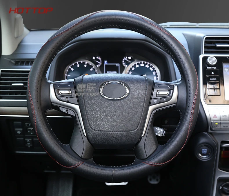 Кожаный чехол рулевого колеса автомобиля для toyota LAND CRUISER Land Cruiser 200 Prado 150 120 автомобиля 2010