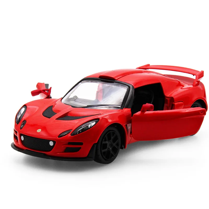 High Simulation 1:32 lotus Diecast Alloy Metal Luxury Racing Car Model Collection Pull Back Toys Gift Light and Music |