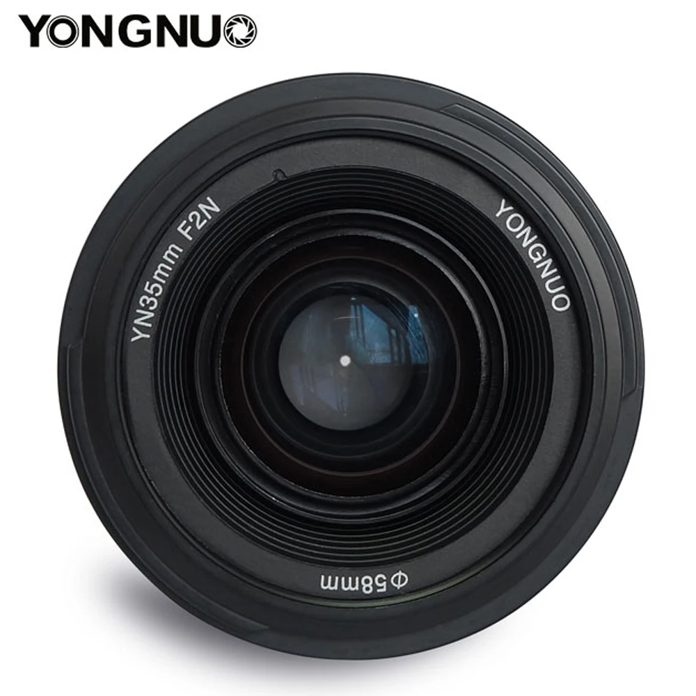 YN35mm F2 YONGNUO объектив камеры для Nikon Canon EOS YN35MM объективы AF MF широкоугольный 600D 60D 5DII 5D