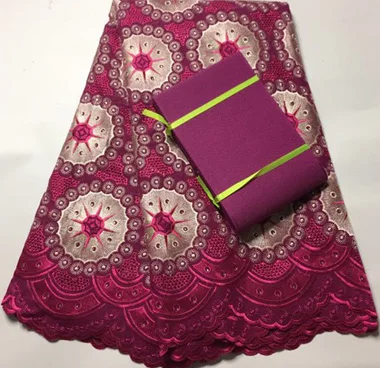 Африканская швейцарская вуаль кружева высокого качества Женская ткань 100%