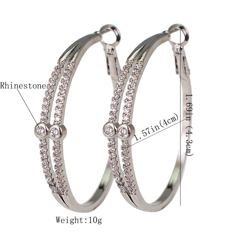 Блестящие серьги кольца Стразы для женщин уникальный дизайн эффектные большие