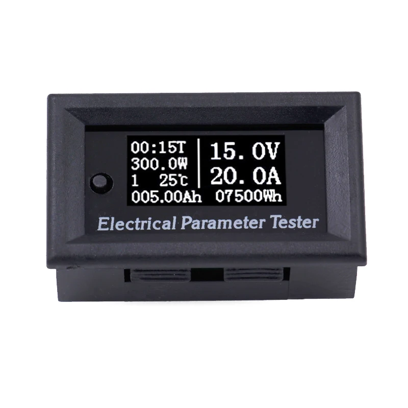 Multifuncton 100V 50A Электрический OLED параметр напряжения вольт Амперметр время мощность