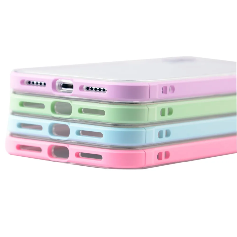 Candy Colors прозрачный XR чехол для телефона зеленый синий мягкий iphone max xs 6s 6 plus 7 8 X iPhone