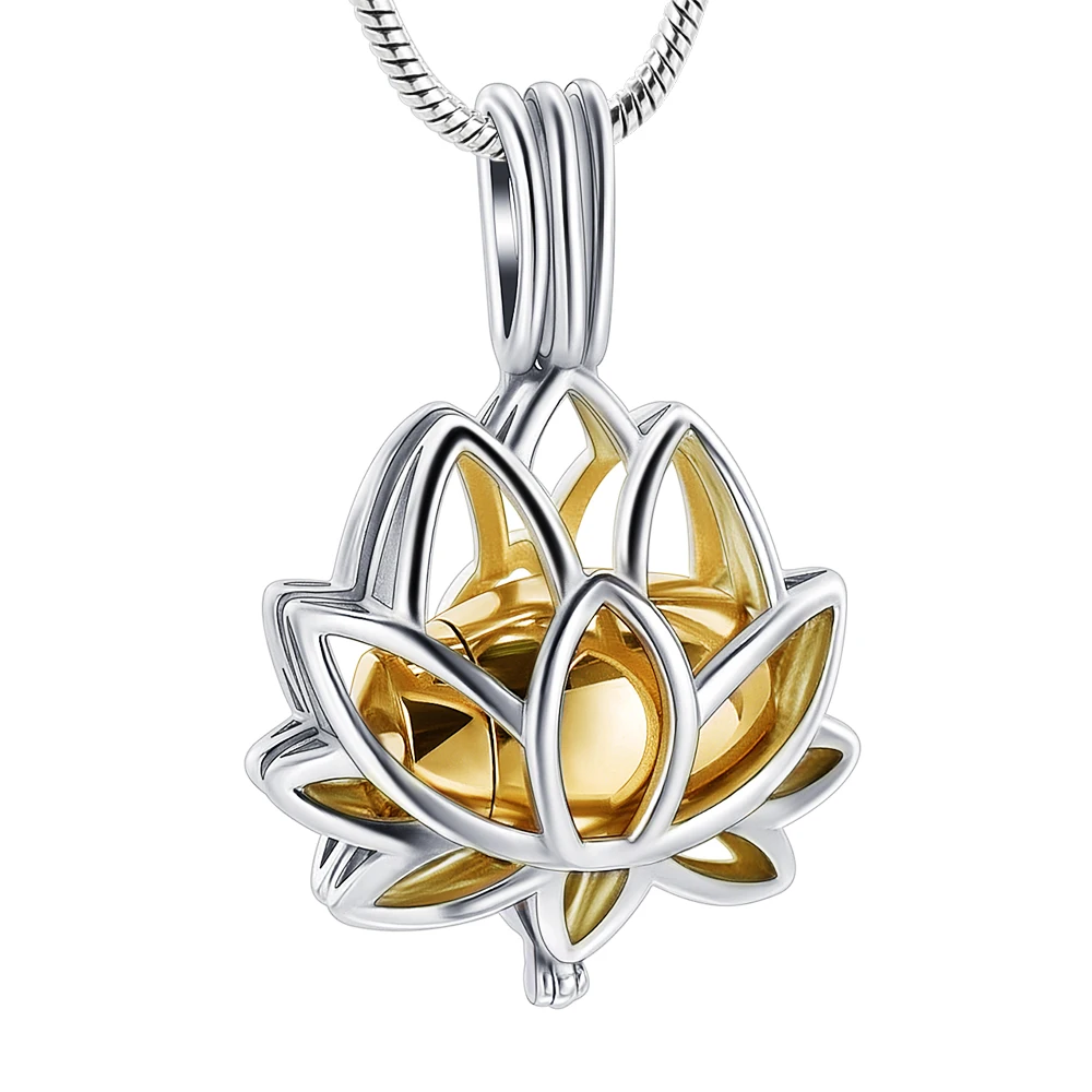 LKJ20001 В наличии! Lotus Hold Golden Mini Urn More Ashes для любимой женщины подарок кремация
