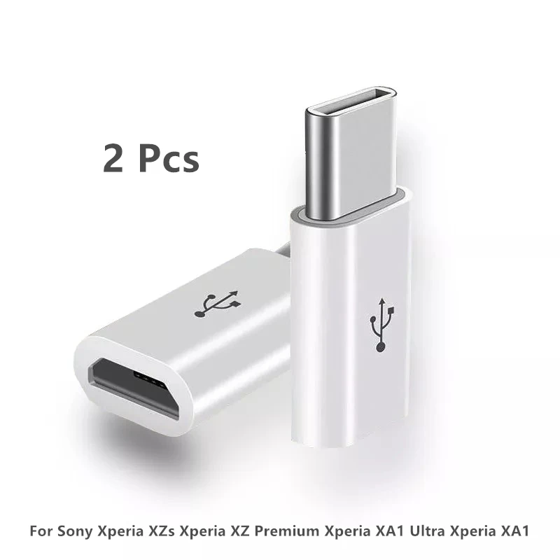 2 шт. адаптер Micro USB для Sony Xperia XZs XZ Premium XA1 Ultra Type C кабель usbc | Мобильные телефоны и