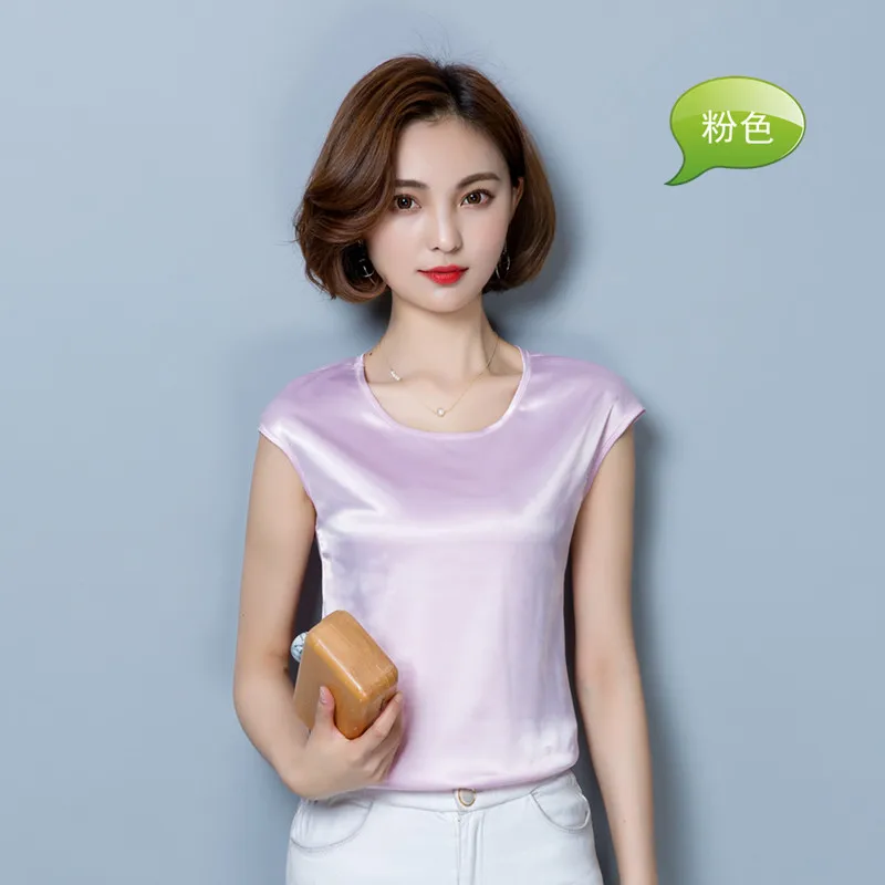 Высокого качества женские шелковые блузки на каждый день OL шелковая блузка