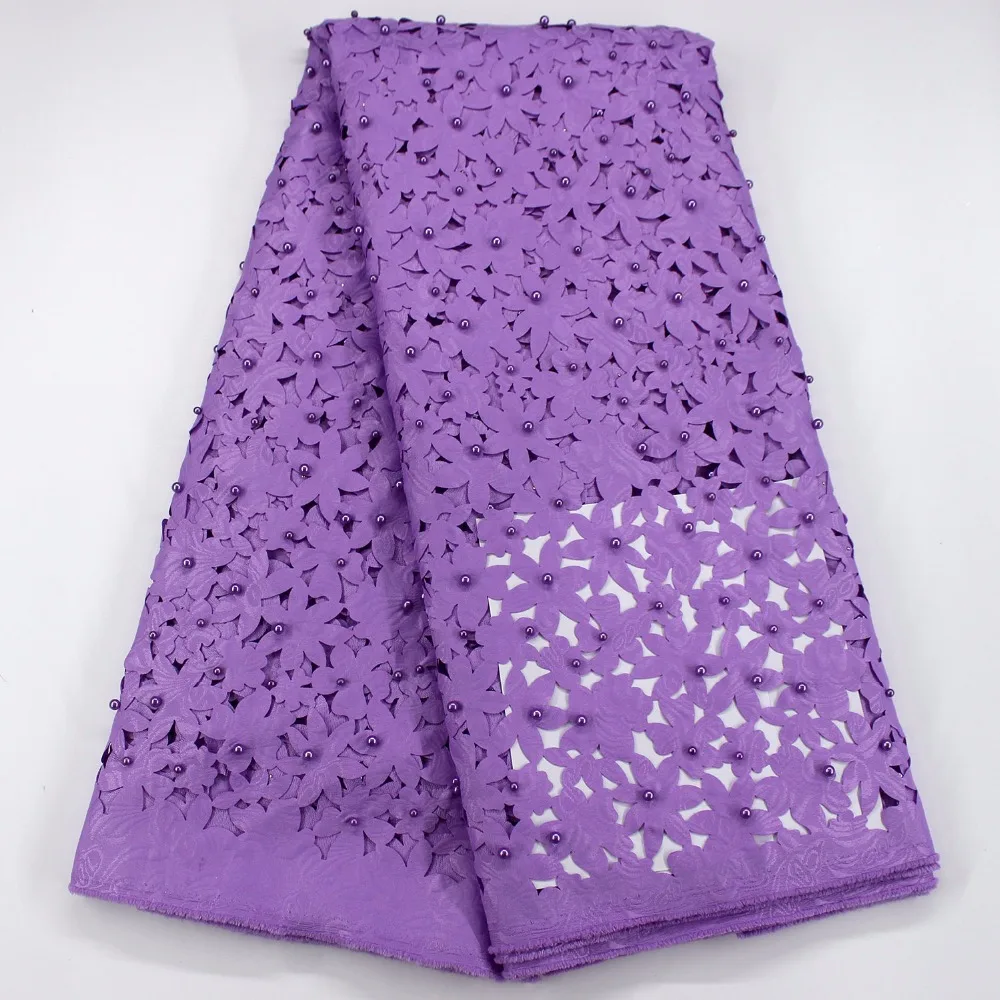 Новейшая африканская ткань высокого качества с бусинами доступна в