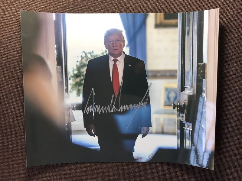 Ручная подписка с Путиным Бараком Дональдом Трампом фото с автографом 8*10 ограниченная версия автограф в чернилах 072019