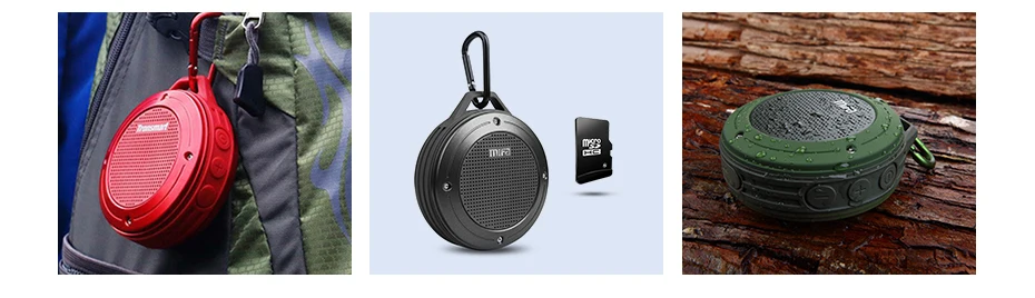 MIFA F10 Портативный bluetooth ударный динамик сопротивление IPX6 Водонепроницаемый Динамик бас Беспроводной Bluetooth 4,0 TF карты Встроенный микрофон