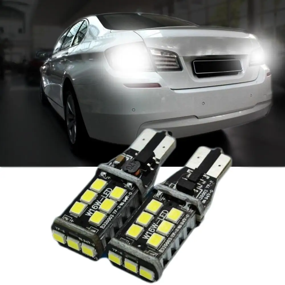 

Светодиодсветодиодный супер-яркие белые лампы, Тормозная лампа для T15 3535 15SMD, светильник заднего хода W16W для Mazda Cx-5 Cx5 M5, автомобильный Стайли...