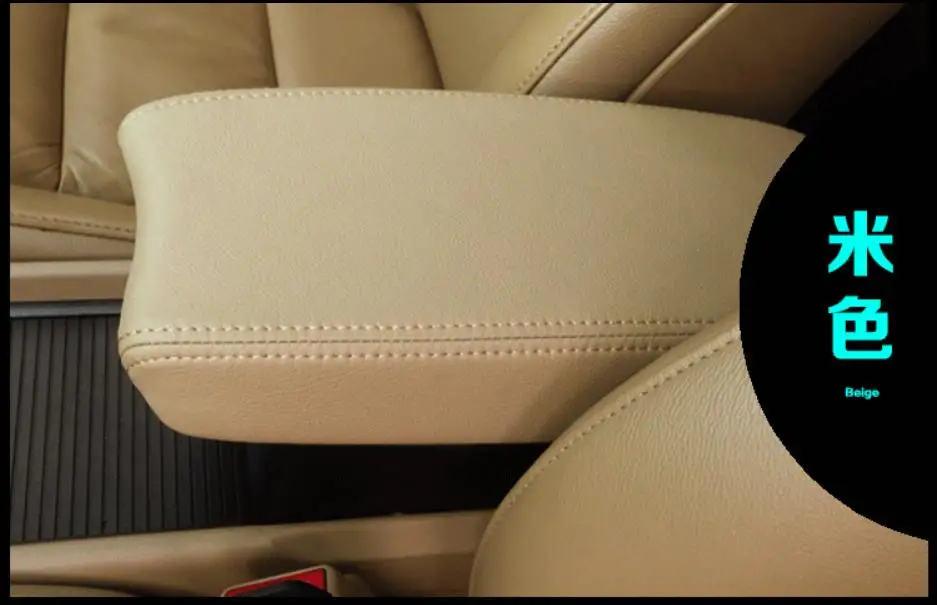 Высокое качество микроволокно кожа центр подлокотник Крышка для Honda Civic 8th 2004-2009 интерьер автомобиля обновление - Название цвета: Цвет: желтый