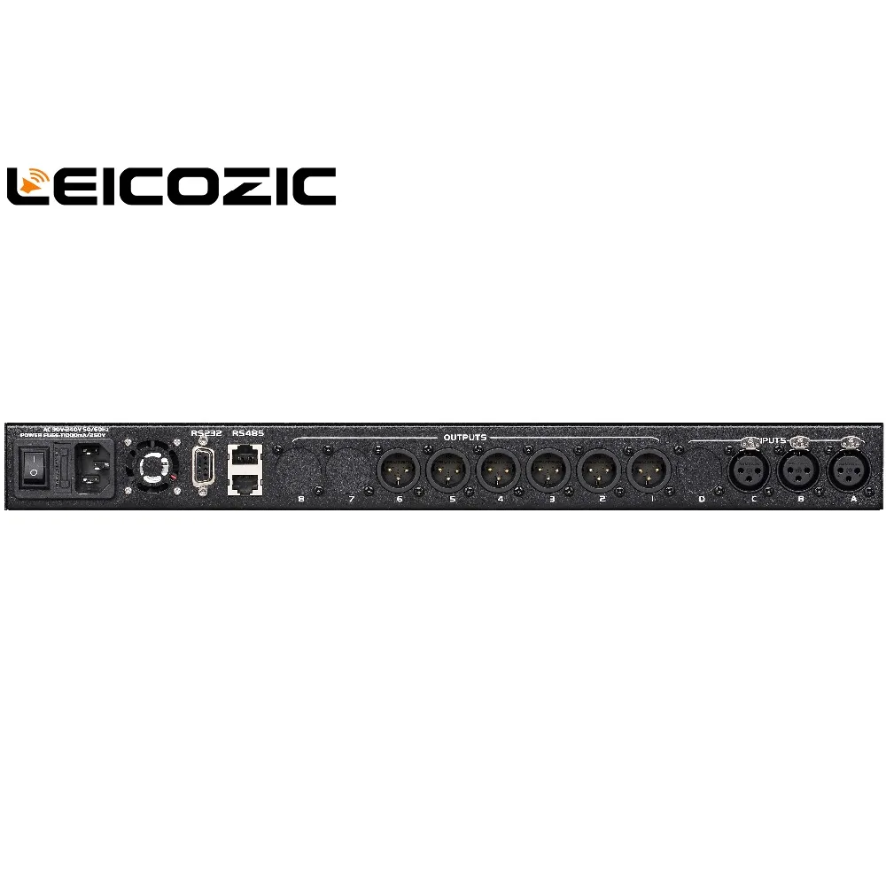 Leicozic DANT3.6 DSP громкоговоритель система Процессор 3in 6out цифровые аудио процессоры программное обеспечение управление processador de аудио AC220V